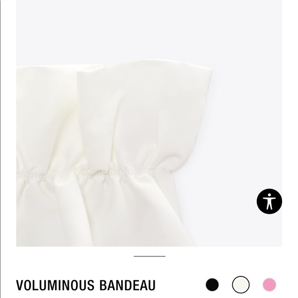 Zara Voluminous Bandeau Top - Picture 4 of 10